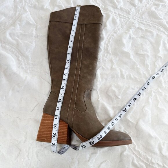 Korks Leather Tall Boots Size 9.5 New - Picture 5 of 7